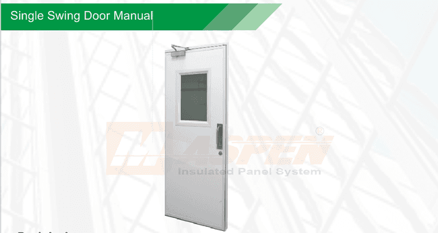 Single Swing Door Manual